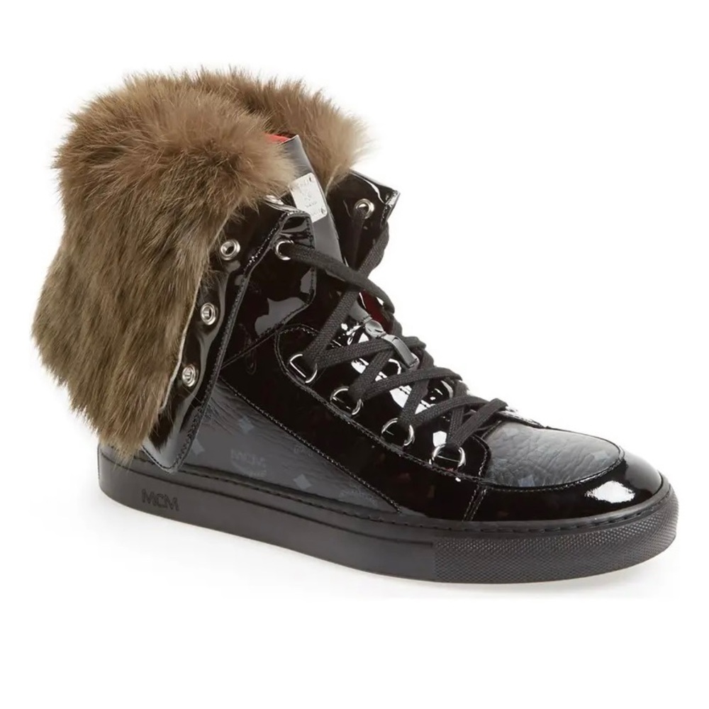 COPY - MCM high-top sneaker RABBIT FUR